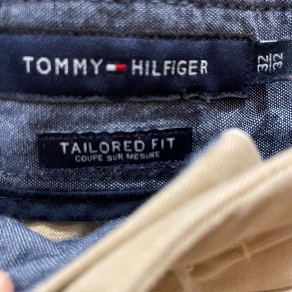 Tommy Hilfiger Tailored Fit‎ Chino Khaki Pants - Size 32x32 - Picture 5 of 6